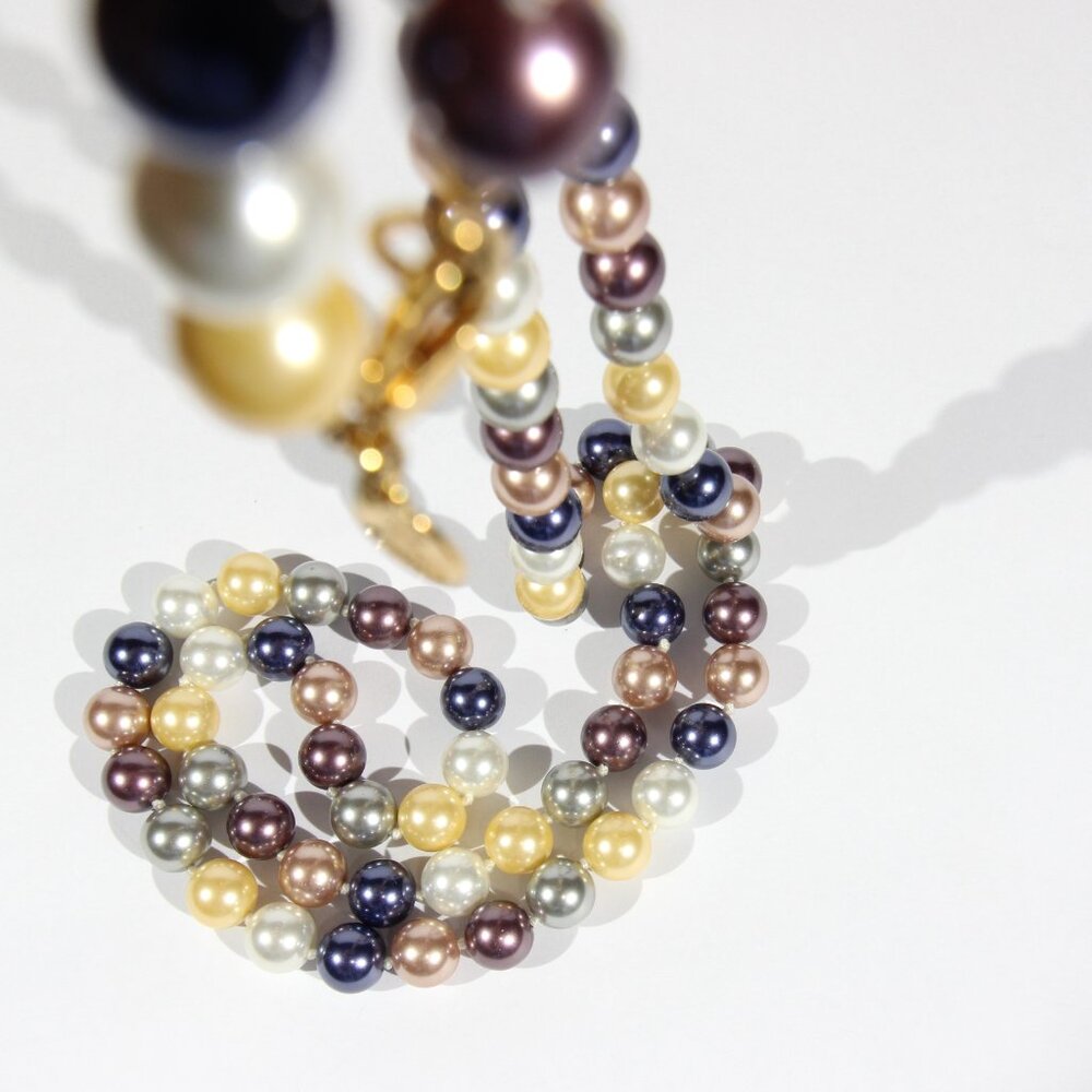 KJL 2013 Kenneth Jay Lane Long Heavy Colorful Beaded Necklace - Picture 6 of 8
